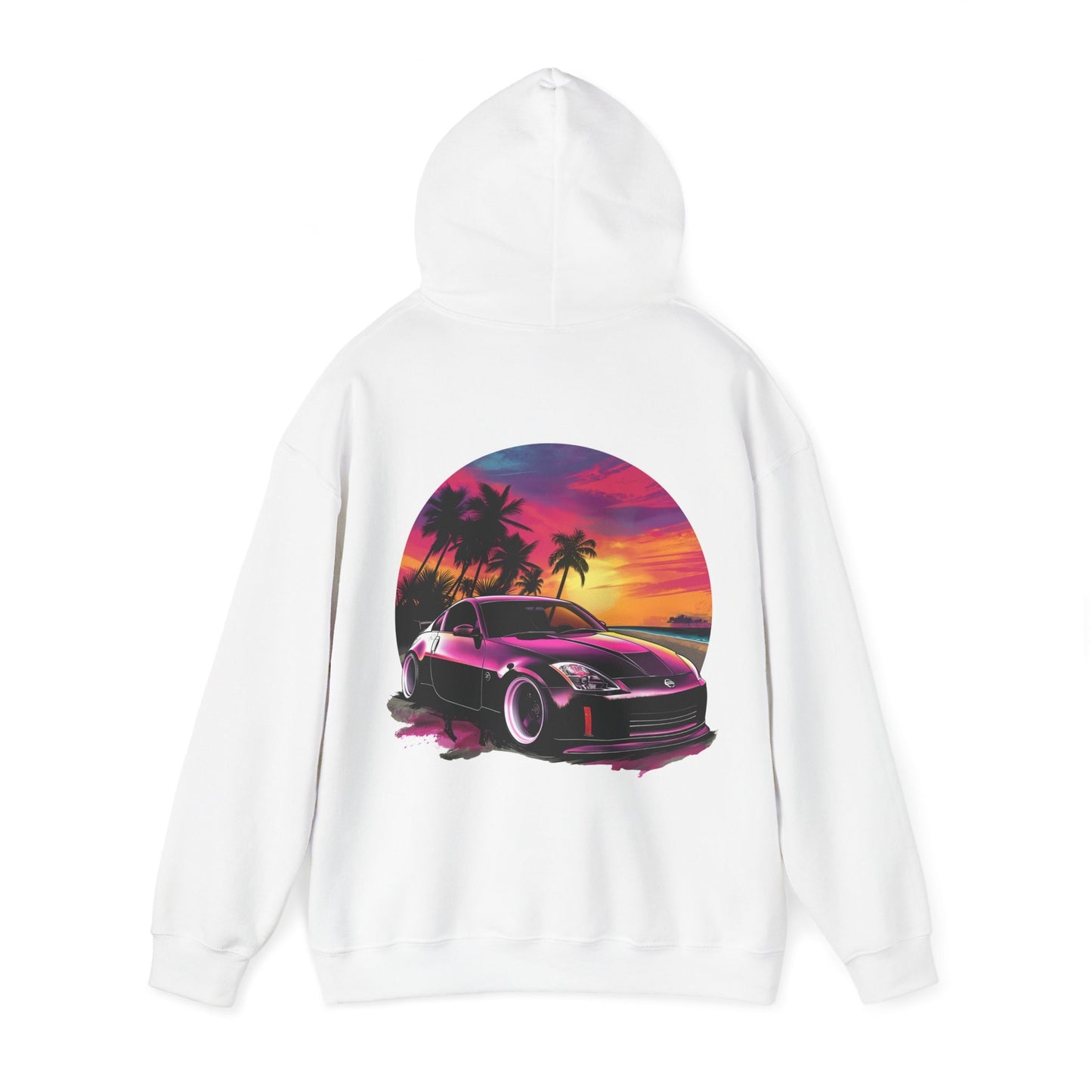 Nissan 350z Hoodie | Neon Sunset | Vibrant Hoodie | Graphic Hoodie | Gift For Him