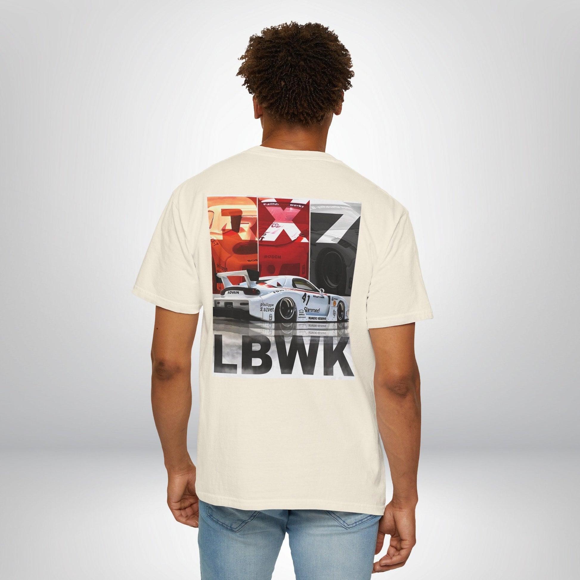 Mazda RX-7 LBWK T-Shirt - Liberty Walk Car Graphic, Car Enthusiast Gift