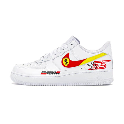 Formula 1 Scuferia Ferrari Sneakers Airforce1, Ferrari Sneakers, Personalized Gifts, Anniversary Gifts, Handmade, Handpainted, Custom Shoes