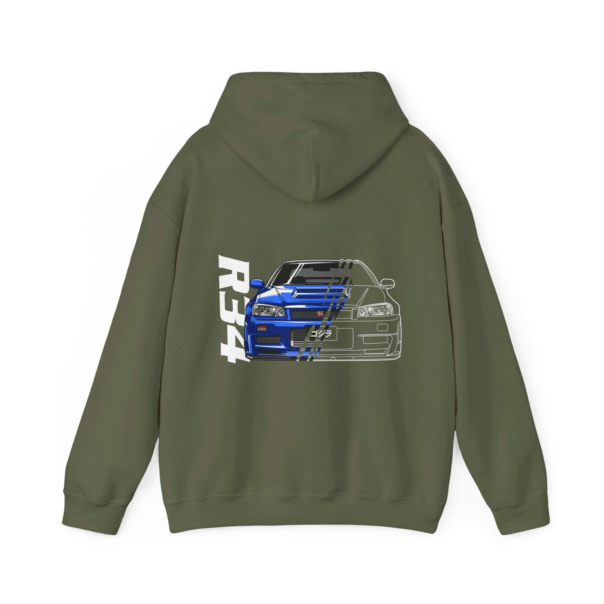 R34 POWER FRONT Unisex Heavy Blend Hoodie