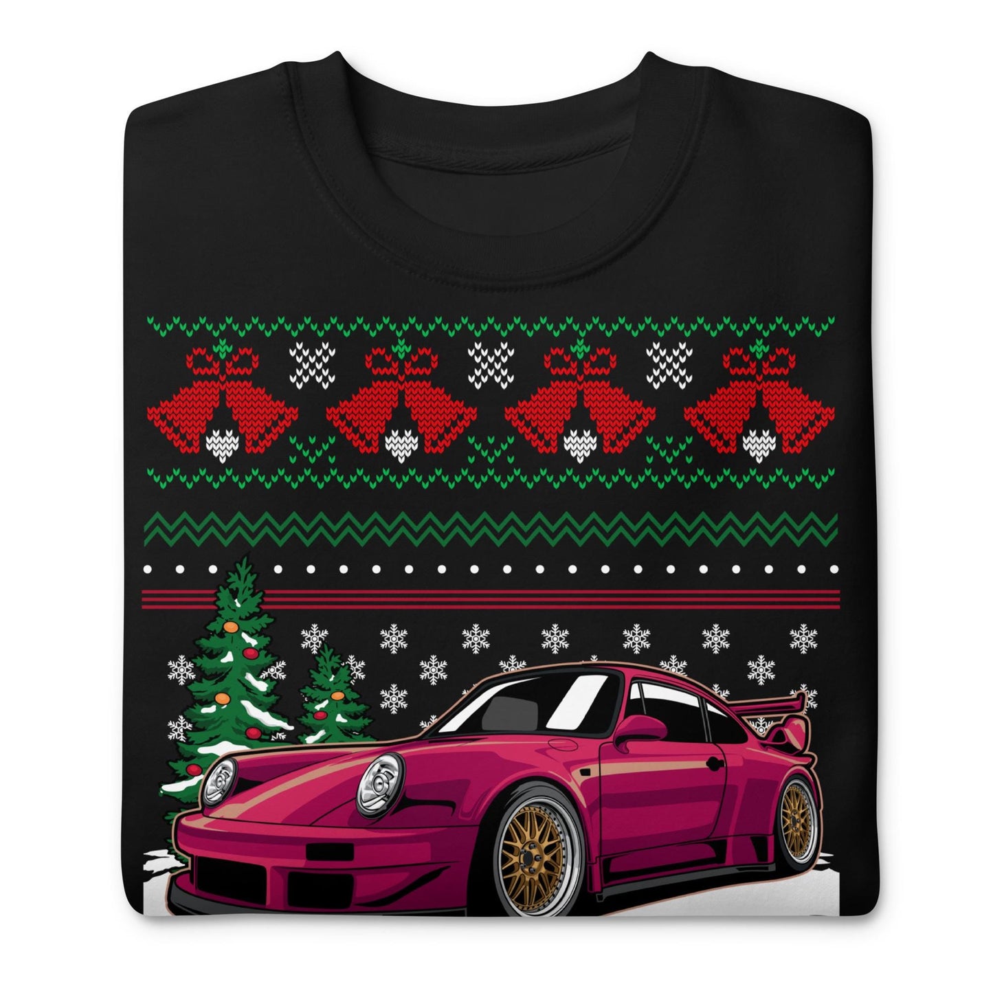 Hässlicher Weihnachtspullover - Porsche 911 964 in Rot - Hässlicher Weihnachtspullover - Weihnachtsgeschenk für Autofahrer, Lustiges Weihnachtsgeschenk, Porsche-Geschenk, 911-Geschenk