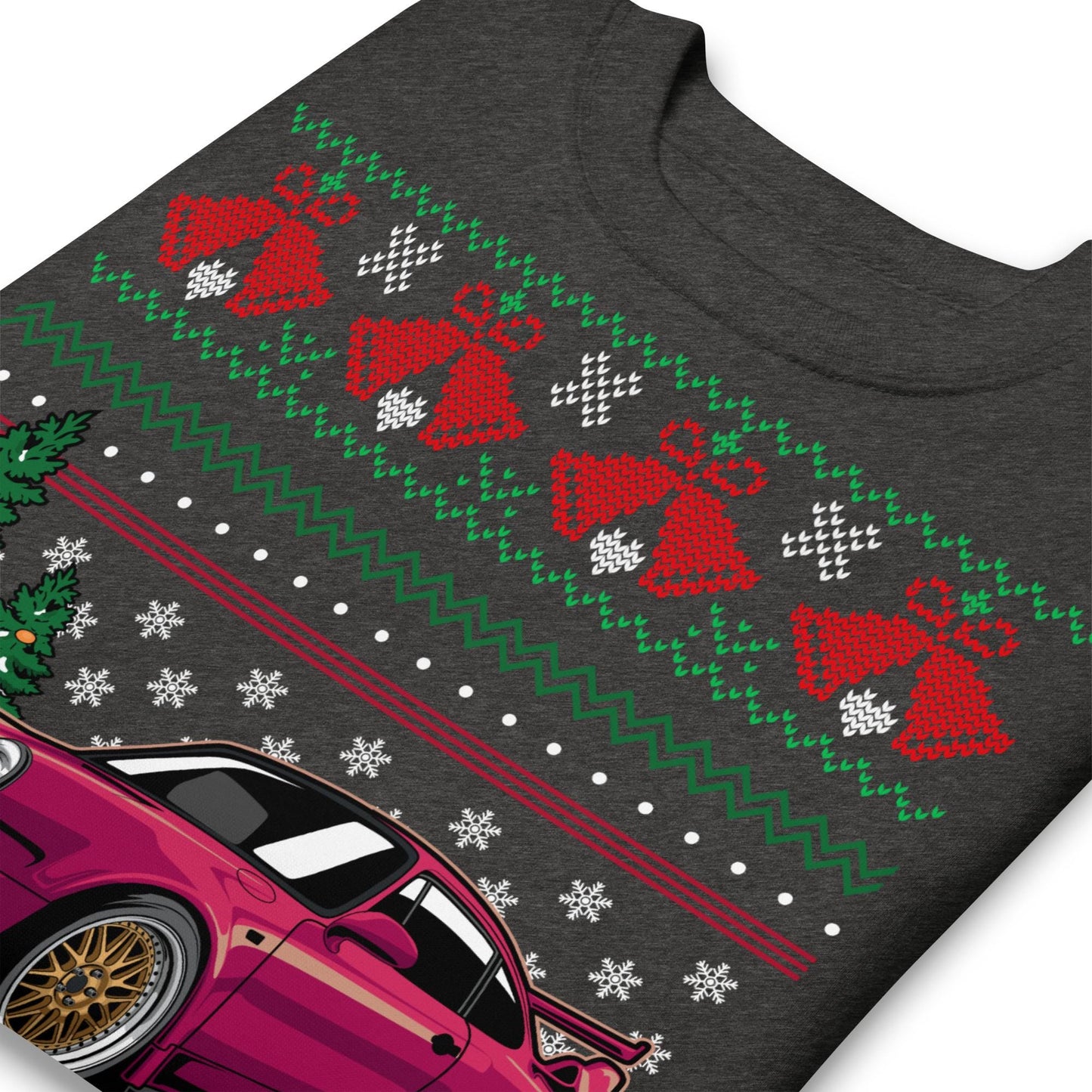 Hässlicher Weihnachtspullover - Porsche 911 964 in Rot - Hässlicher Weihnachtspullover - Weihnachtsgeschenk für Autofahrer, Lustiges Weihnachtsgeschenk, Porsche-Geschenk, 911-Geschenk