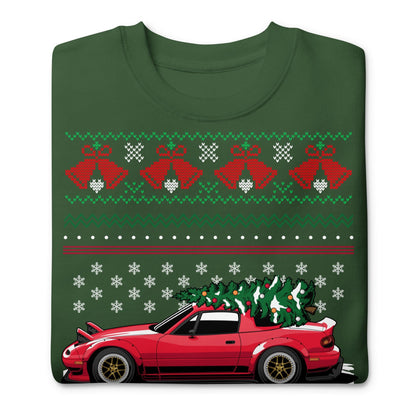 Hässlicher Weihnachtspullover - Mazda Miata - Hässlicher Weihnachtspullover - Weihnachtsgeschenk für Autofahrer, Lustiges Weihnachtsgeschenk, Miata-Geschenk, RX7-Geschenk