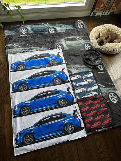 Ugly Christmas Blanket - BMW E90 M3 - Ugly Xmas Sweater, Car Guy Holiday Gift, Funny Christmas Gift, Ugly Christmas Sweater, BMW Gift