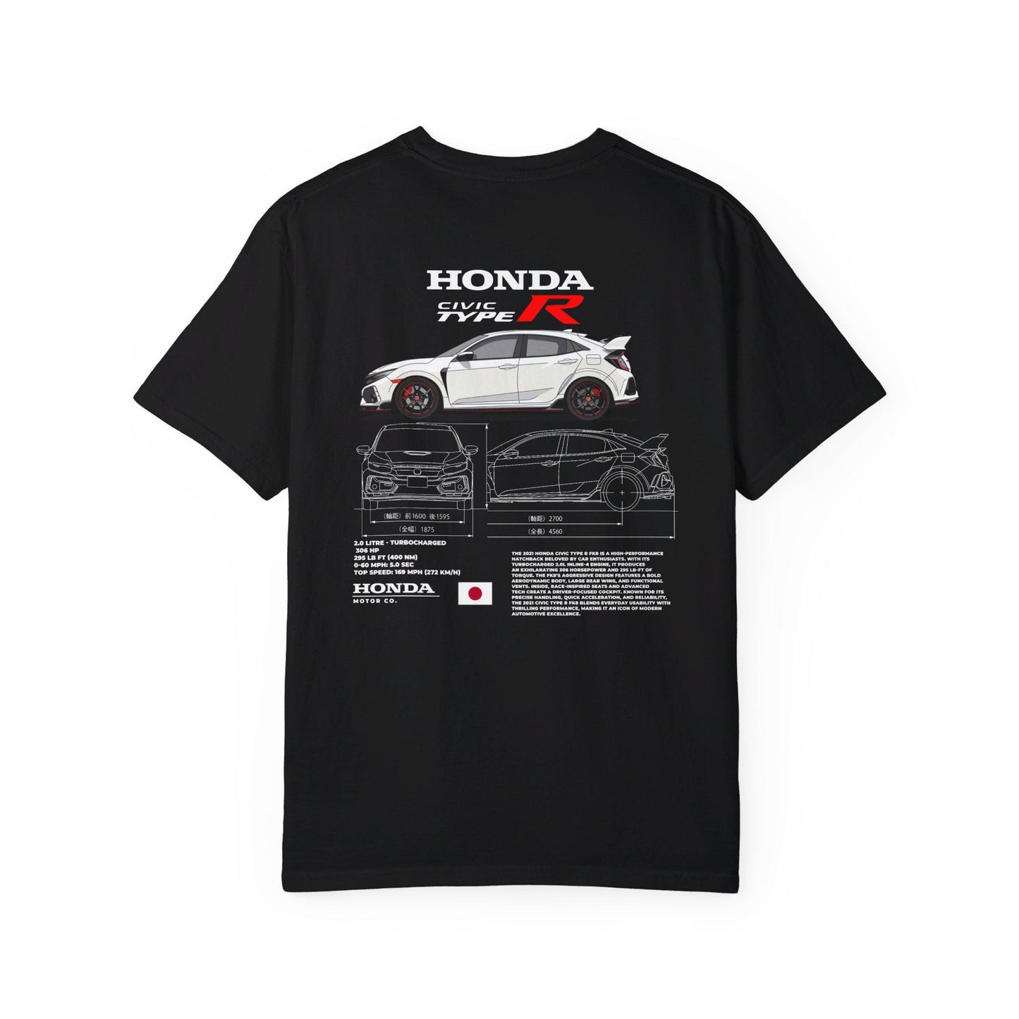 Honda Civic Type R Spec Tee - Boosted Gear Co, JDM Performance Shirt, Cool Unisex Tee, Casual Car Top, Unique Graphic Racer Apparel