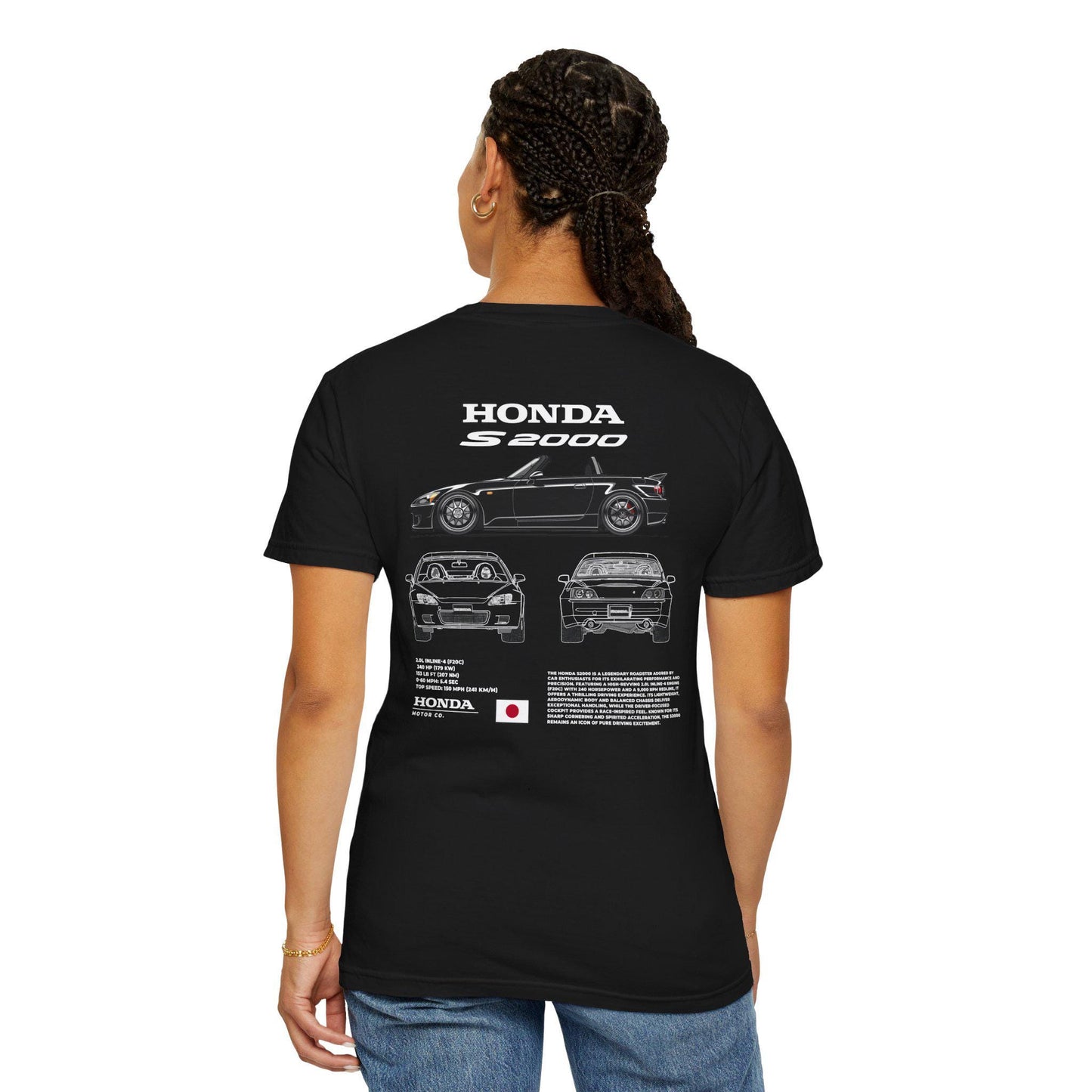 Honda S2000 Spec Tee - Boosted Gear Co Unisex T-shirt, JDM Classic Shirt, Cool Automotive Apparel, Casual Car Top